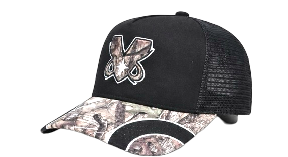 WOODLAND CAMO TRUCKER HAT