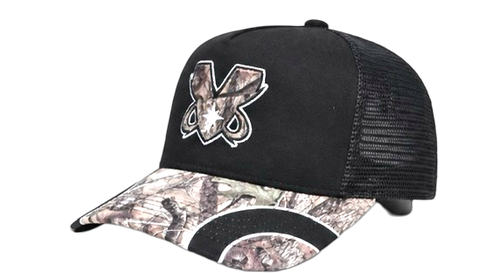WOODLAND CAMO TRUCKER HAT